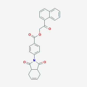 molecular formula C27H21NO5 B339091 (2-Naphthalen-1-yl-2-oxoethyl) 4-(1,3-dioxo-3a,4,7,7a-tetrahydroisoindol-2-yl)benzoate 