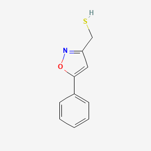 molecular formula C10H9NOS B3390921 (5-Phenyl-1,2-oxazol-3-YL)methanethiol CAS No. 1267005-22-0