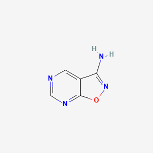 molecular formula C5H4N4O B3390990 异恶唑并[5,4-d]嘧啶-3-胺 CAS No. 1314966-39-6