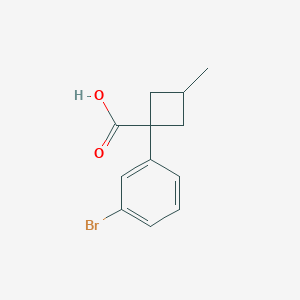 molecular formula C12H13BrO2 B3391020 1-(3-Bromophenyl)-3-methylcyclobutane-1-carboxylic acid CAS No. 1341825-97-5