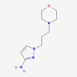 molecular formula C10H18N4O B3391035 1-(3-Morpholinopropyl)-1H-pyrazol-3-amine CAS No. 1344371-97-6