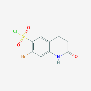 7-Bromo-2-oxo-1,2,3,4-tetrahydroquinoline-6-sulfonyl chloride