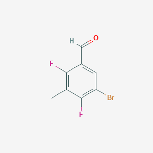 B3391076 5-Bromo-2,4-difluoro-3-methylbenzaldehyde CAS No. 1378865-38-3