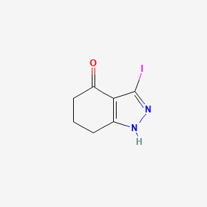 molecular formula C7H7IN2O B3391088 3-Iodo-1,5,6,7-tetrahydroindazol-4-one CAS No. 1379368-67-8