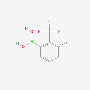 molecular formula C8H8BF3O2 B3391096 3-Methyl-2-(trifluoromethyl)phenylboronic acid CAS No. 1383576-04-2