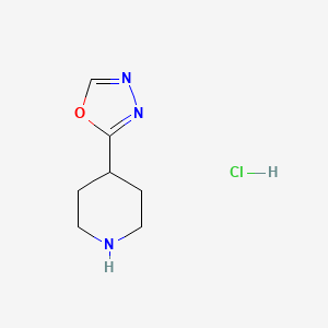 molecular formula C7H12ClN3O B3391105 4-(1,3,4-Oxadiazol-2-yl)piperidine hydrochloride CAS No. 1384079-20-2