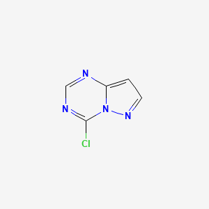 molecular formula C5H3ClN4 B3391139 4-Chloropyrazolo[1,5-a][1,3,5]triazine CAS No. 1420624-64-1