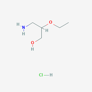 molecular formula C5H14ClNO2 B3391145 3-Amino-2-ethoxypropan-1-ol hydrochloride CAS No. 1423026-11-2