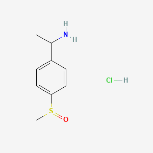 molecular formula C9H14ClNOS B3391152 1-(4-Methanesulfinylphenyl)ethan-1-amine hydrochloride CAS No. 1423034-69-8