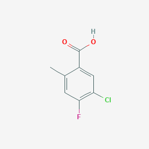 molecular formula C8H6ClFO2 B3391164 5-Chloro-4-fluoro-2-methylbenzoic acid CAS No. 1427445-40-6