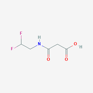 molecular formula C5H7F2NO3 B3391172 2-[(2,2-Difluoroethyl)carbamoyl]acetic acid CAS No. 1443980-70-8