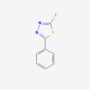 molecular formula C8H5IN2S B3391181 2-Iodo-5-phenyl-1,3,4-thiadiazole CAS No. 1461714-16-8