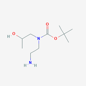 molecular formula C10H22N2O3 B3391195 tert-butyl N-(2-aminoethyl)-N-(2-hydroxypropyl)carbamate CAS No. 1461715-66-1
