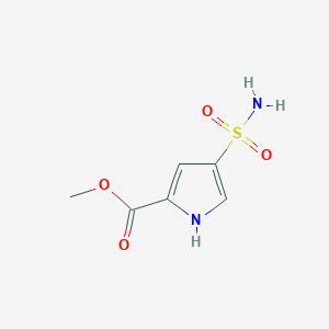 molecular formula C6H8N2O4S B3391209 methyl 4-sulfamoyl-1H-pyrrole-2-carboxylate CAS No. 1482247-16-4
