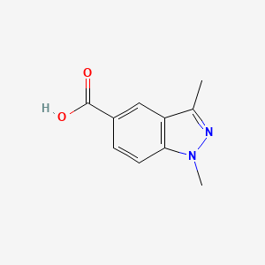 molecular formula C10H10N2O2 B3391236 1,3-dimethyl-1H-indazole-5-carboxylic acid CAS No. 1505140-03-3
