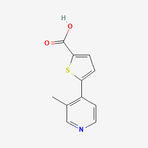 molecular formula C11H9NO2S B3391259 5-(3-Methylpyridin-4-yl)thiophene-2-carboxylic acid CAS No. 1532632-50-0