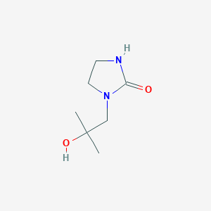 molecular formula C7H14N2O2 B3391278 1-(2-Hydroxy-2-methylpropyl)imidazolidin-2-one CAS No. 1545012-39-2