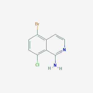 molecular formula C9H6BrClN2 B3391296 5-Bromo-8-chloroisoquinolin-1-amine CAS No. 1557495-68-7