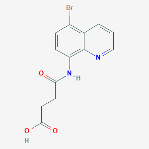 molecular formula C13H11BrN2O3 B339130 4-[(5-溴-8-喹啉基)氨基]-4-氧代丁酸 