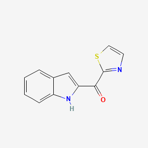 molecular formula C12H8N2OS B3391332 Indolyl thiazolyl ketone CAS No. 1588782-83-5