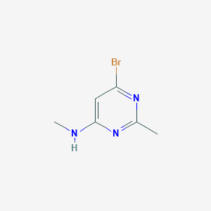molecular formula C6H8BrN3 B3391343 6-Bromo-N,2-dimethylpyrimidin-4-amine CAS No. 1602465-90-6