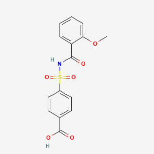 molecular formula C15H13NO6S B3391362 4-(((2-Methoxybenzoyl)amino)sulfonyl)benzoic acid CAS No. 1647059-04-8