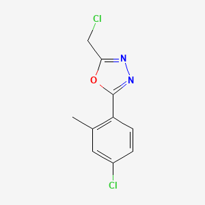 2-(4-Chloro-2-methylphenyl)-5-(chloromethyl)-1,3,4-oxadiazole