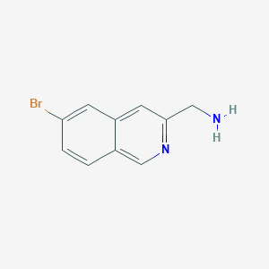 molecular formula C10H9BrN2 B3391404 (6-Bromoisoquinolin-3-yl)methanamine CAS No. 1780722-74-8