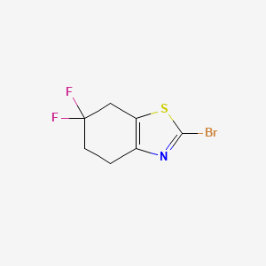 molecular formula C7H6BrF2NS B3391415 2-Bromo-6,6-difluoro-4,5,6,7-tetrahydro-1,3-benzothiazole CAS No. 1781177-20-5