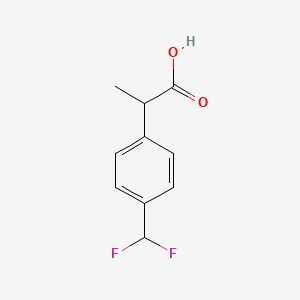 molecular formula C10H10F2O2 B3391421 2-(4-(Difluoromethyl)phenyl)propanoic acid CAS No. 1785577-85-6