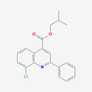 molecular formula C20H18ClNO2 B339146 Isobutyl 8-chloro-2-phenyl-4-quinolinecarboxylate 