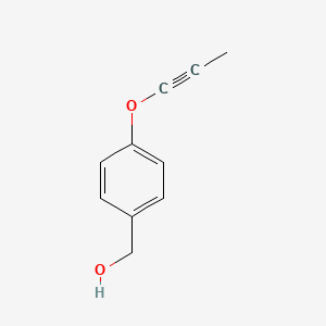 molecular formula C10H10O2 B3391466 [4-(Prop-1-yn-1-yloxy)phenyl]methanol CAS No. 1803607-81-9