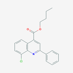 molecular formula C20H18ClNO2 B339147 Butyl 8-chloro-2-phenylquinoline-4-carboxylate 