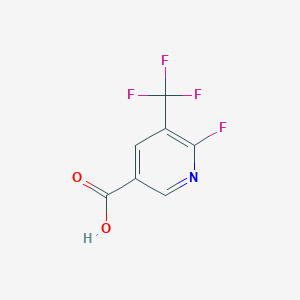 molecular formula C7H3F4NO2 B3391473 6-Fluoro-5-(trifluoromethyl)nicotinic acid CAS No. 1803801-09-3