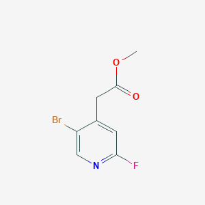 molecular formula C8H7BrFNO2 B3391479 Methyl 5-bromo-2-fluoropyridine-4-acetate CAS No. 1804408-87-4