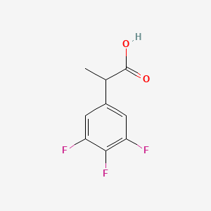 molecular formula C9H7F3O2 B3391558 2-(3,4,5-Trifluorophenyl)propanoic acid CAS No. 1857149-47-3