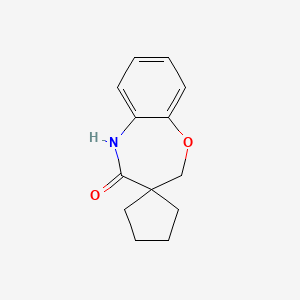 molecular formula C13H15NO2 B3391594 Spiro[2,5-dihydro-1,5-benzoxazepine-3,1'-cyclopentane]-4-one CAS No. 1895395-21-7
