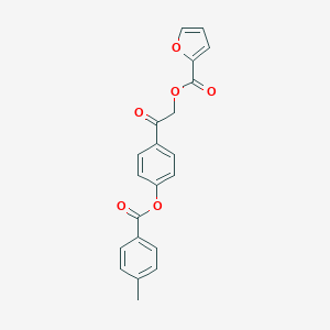 2-{4-[(4-Methylbenzoyl)oxy]phenyl}-2-oxoethyl 2-furoate
