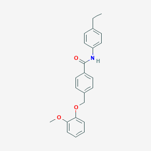 N-(4-ethylphenyl)-4-[(2-methoxyphenoxy)methyl]benzamide