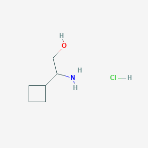 molecular formula C6H14ClNO B3391663 2-Amino-2-cyclobutylethan-1-ol hydrochloride CAS No. 1955516-27-4