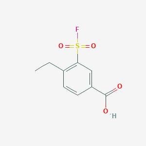molecular formula C9H9FO4S B3391667 4-Ethyl-3-(fluorosulfonyl)benzoic acid CAS No. 1955519-71-7