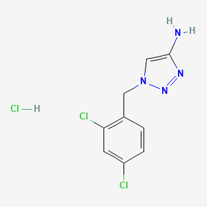 molecular formula C9H9Cl3N4 B3391673 1-[(2,4-Dichlorophenyl)methyl]-1H-1,2,3-triazol-4-amine hydrochloride CAS No. 1955523-33-7