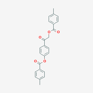 molecular formula C24H20O5 B339168 4-{2-[(4-Methylbenzoyl)oxy]acetyl}phenyl 4-methylbenzoate 