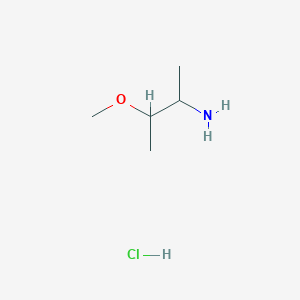 molecular formula C5H14ClNO B3391684 3-Methoxybutan-2-amine hydrochloride CAS No. 1955557-94-4