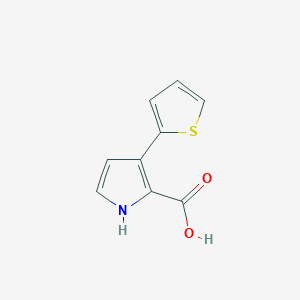 molecular formula C9H7NO2S B3391721 3-(2-Thienyl)-1H-pyrrole-2-carboxylic Acid CAS No. 2091656-23-2