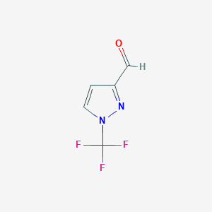 molecular formula C5H3F3N2O B3391726 1-(Trifluoromethyl)-1H-pyrazole-3-carbaldehyde CAS No. 2091951-89-0