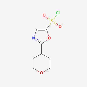 2-(Tetrahydro-2H-pyran-4-YL)oxazole-5-sulfonyl chloride