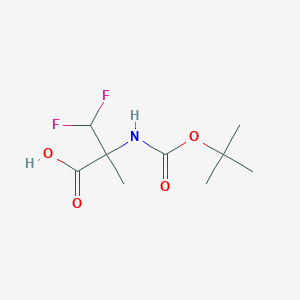 molecular formula C9H15F2NO4 B3391817 2-Boc-amino-3,3-difluoro-2-methylpropanoic acid CAS No. 2248401-50-3