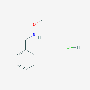 molecular formula C8H12ClNO B3391822 N-Methoxy-1-phenylmethanamine--hydrogen chloride (1/1) CAS No. 22513-19-5