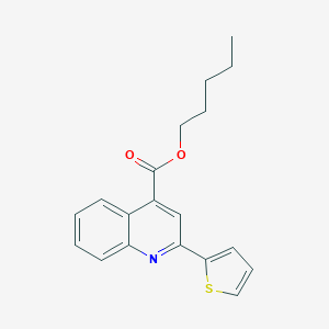 molecular formula C19H19NO2S B339185 Pentyl 2-(thiophen-2-yl)quinoline-4-carboxylate 